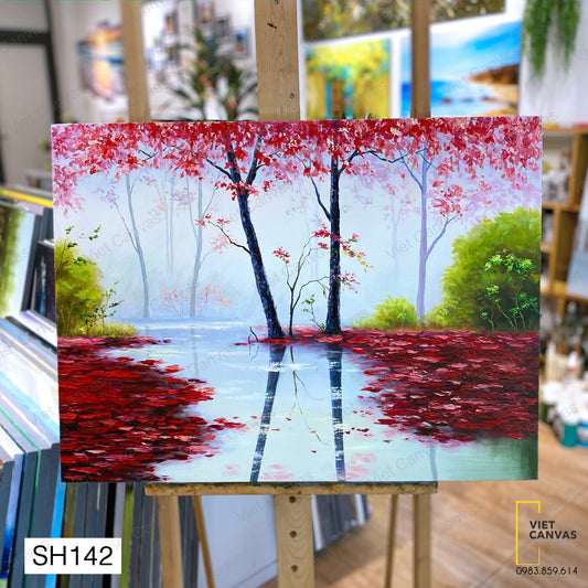 Tranh Sơn Dầu Khu Rừng Đỏ - SH142