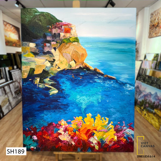 Tranh Sơn Dầu Manarola Italy - SH189