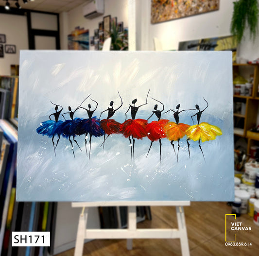 Tranh Sơn Dầu Vũ Công - SH171