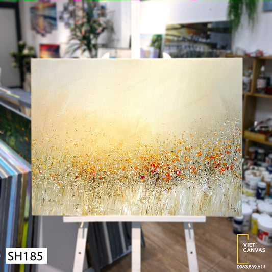 Tranh Sơn Dầu Vườn Hoa Vàng - SH185