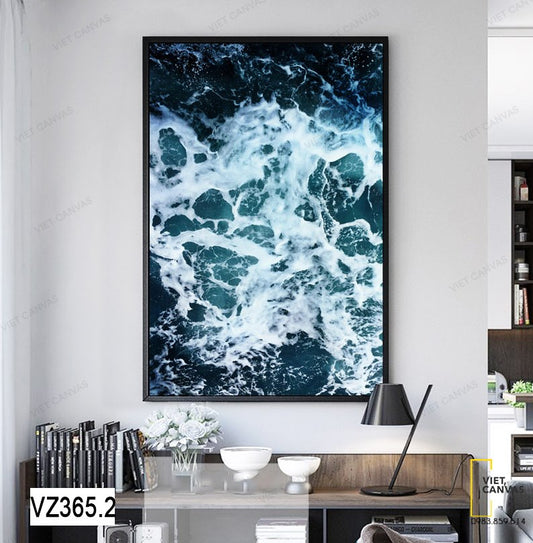 Tranh Sóng Biển Cuồn Cuộn - VZ365.2