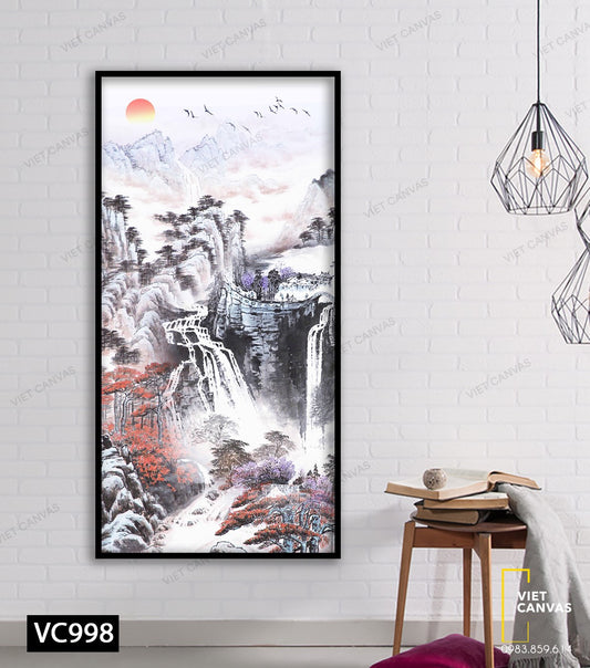 Tranh Thác Nước Trắng Xoá - VC998