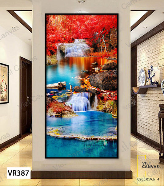 Tranh Thác Nước Và Khu Rừng - VR387