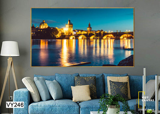 Tranh Thành Phố Về Đêm - VY246