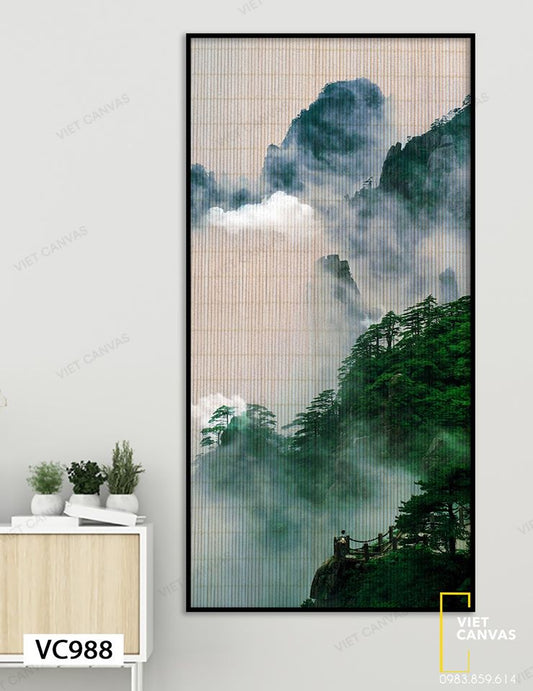 Tranh Thiên Nhiên Hòa Vào Mây Ấn Tượng - VC988
