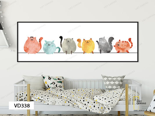 Tranh Thú Cưng Dễ Thương - VD338