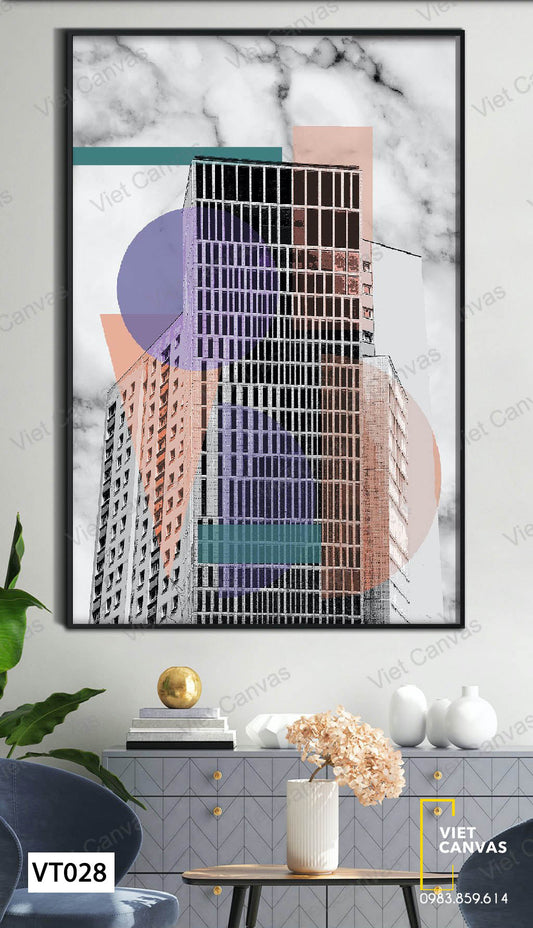 Tranh Tòa Nhà Cao Tầng - VT028