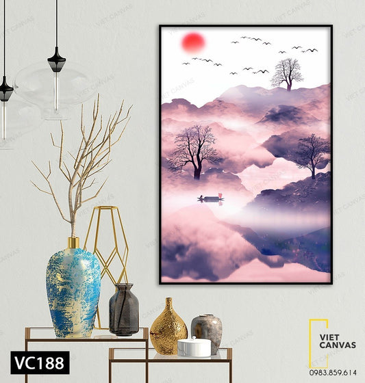 Tranh Chiều Hoàng Hôn Tím - VC188