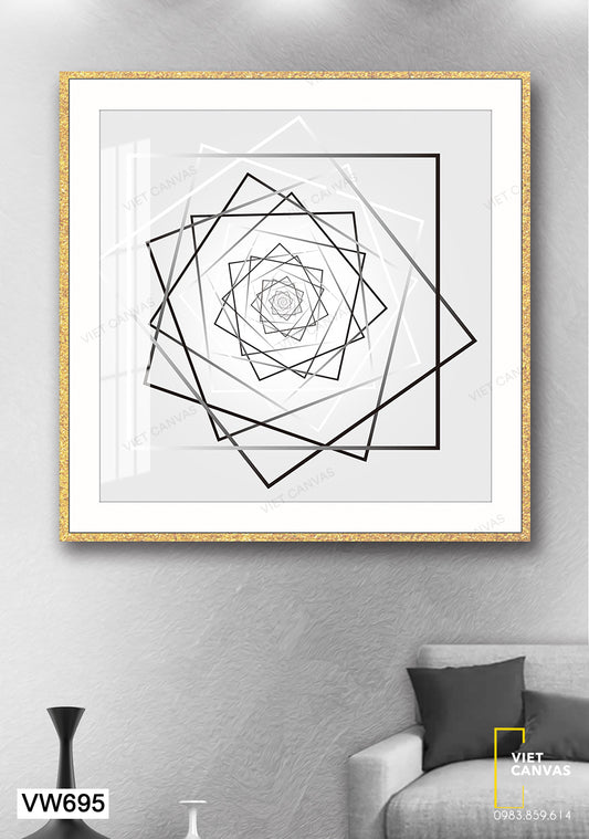 Tranh Vòng Xoáy Đơn Giản - VW695