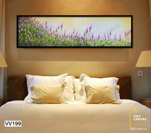 Tranh Vườn Hoa Cỏ Tím - VV199