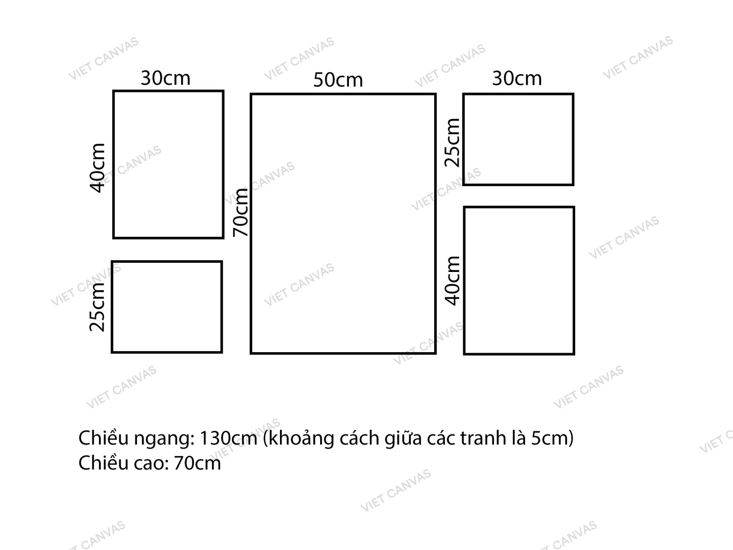 Bộ 5 Tranh Chiếc Ly, Nắm Tay, Đồi Núi Và Bản Đồ - VB694