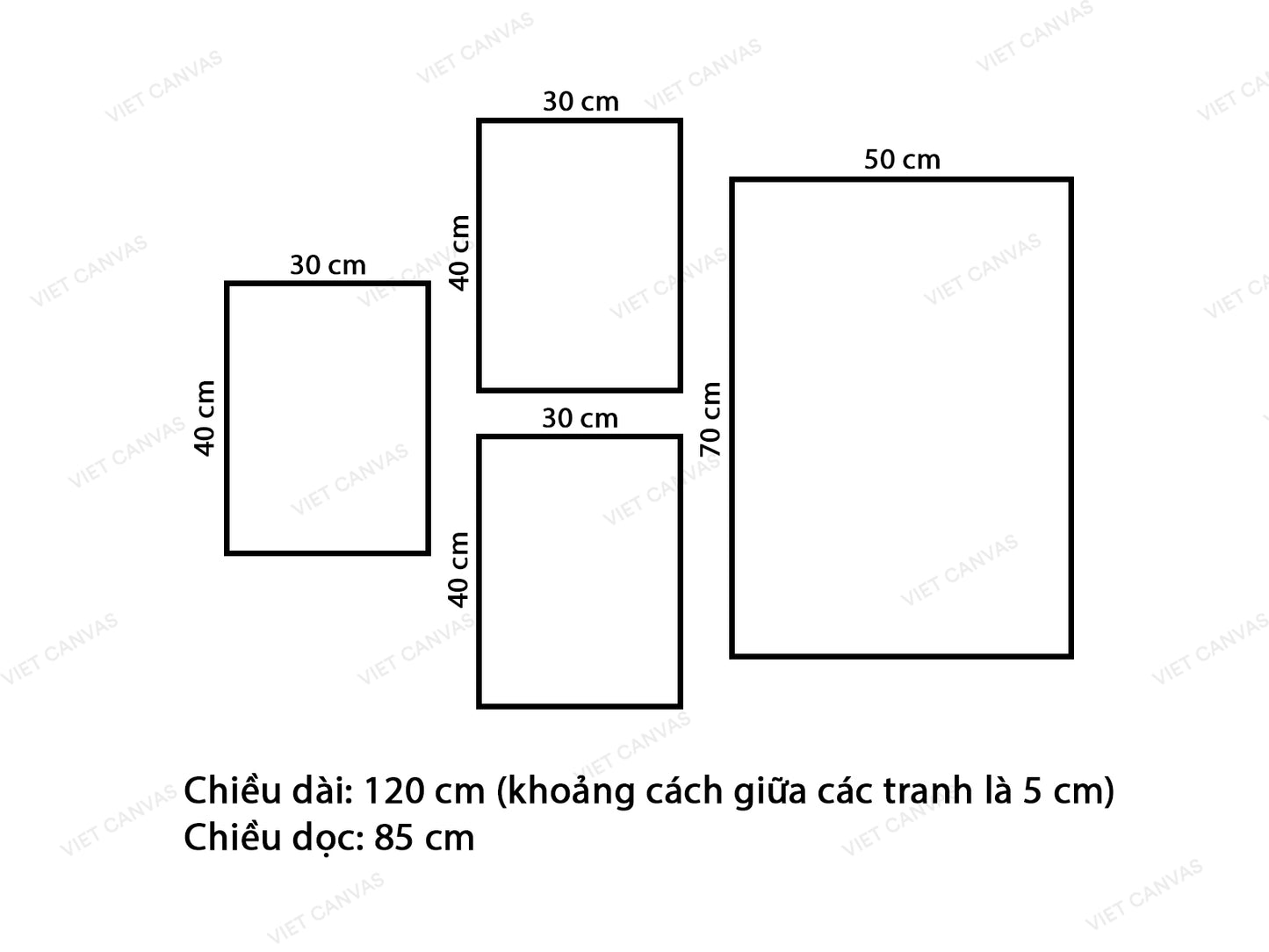 Bộ 4 Tranh Khu Phố, Khung Cửa Sổ, Chiếc Xe Và Quotes - VW864.1