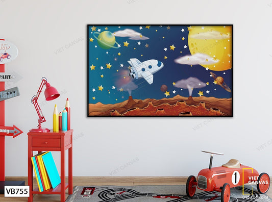 Tranh Vũ Trụ Trong Giấc Mơ Bé - VB755