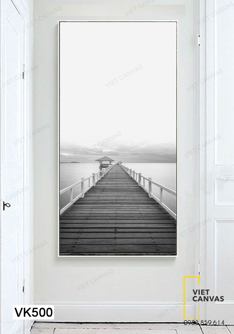 Tranh Cây Cầu Ra Biển Tuyệt Đẹp - VK500