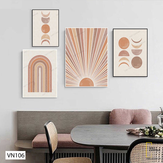 Bộ 4 Tranh Mặt Trời - VN106