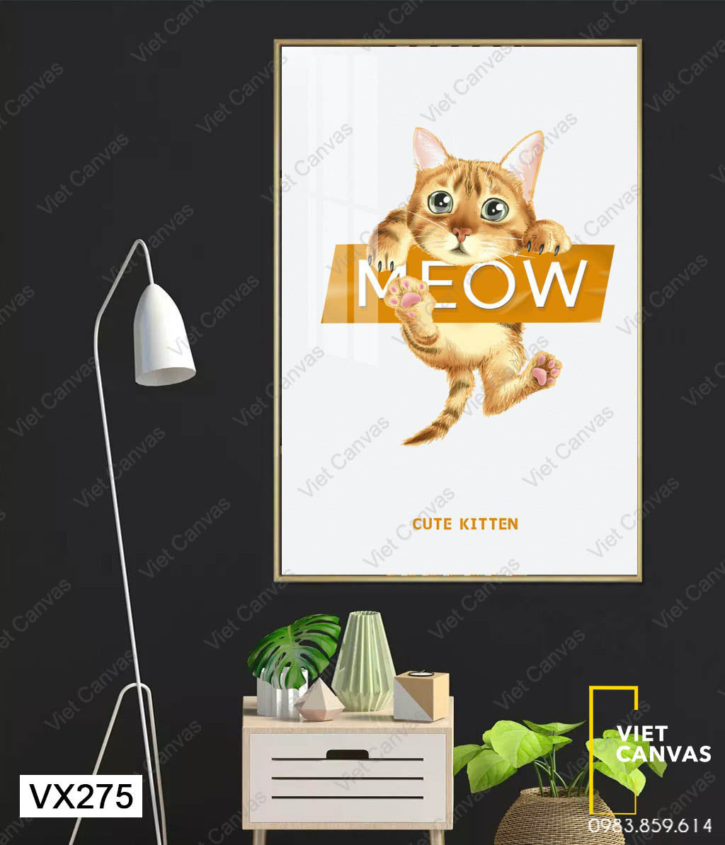 Tranh Chú Mèo Meow - VX275