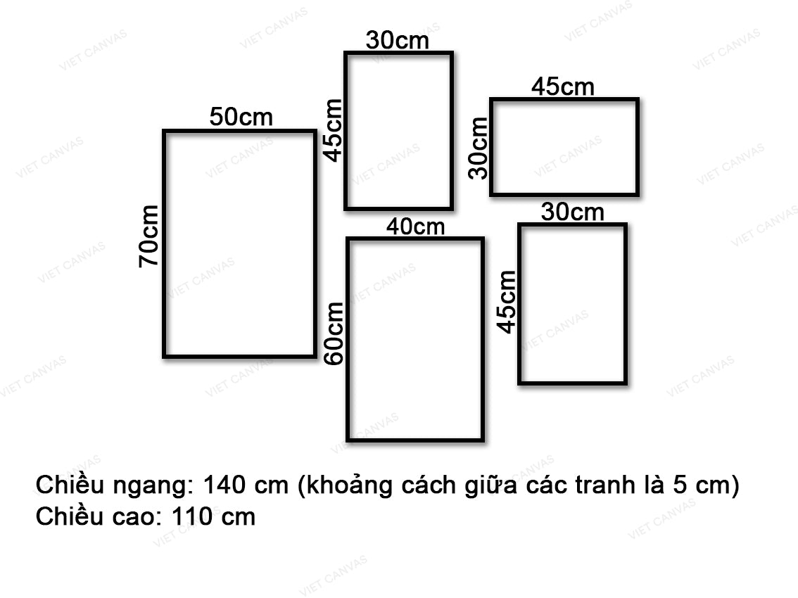 Bộ 5 Tranh Quý Cô Bí Ẩn Và Quotes - VZ020.1