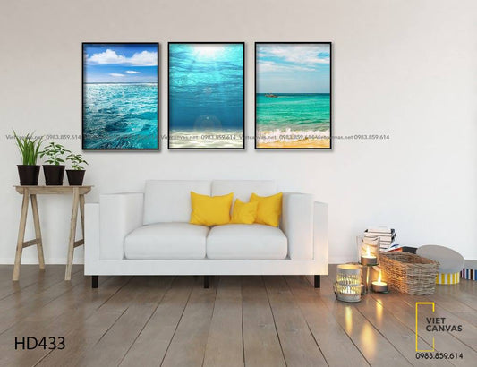 Bộ 3 Tranh Biển Ngày Hè - HD433