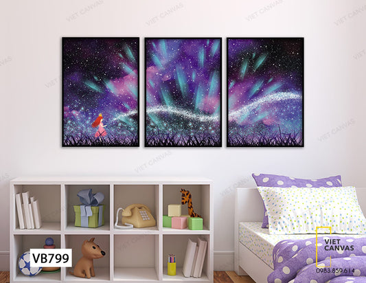 Bộ 3 Tranh Nàng Tiên Nhỏ Giữa Ngân Hà - VB799