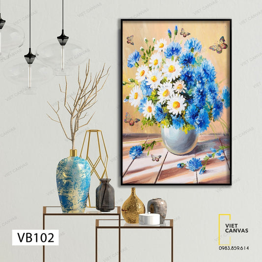 Tranh Bình Hoa Sứ - VB102