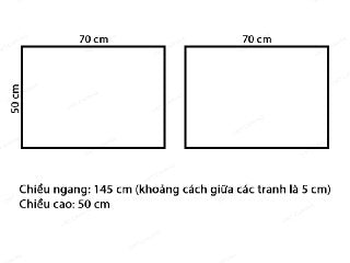 Bộ 2 Tranh Cây Cối Và Nhà Cửa - VX827.1