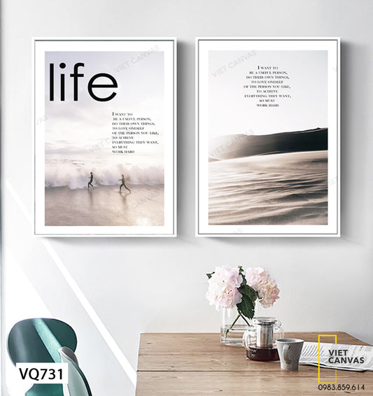 Bộ 2 Tranh Sóng Biển - VQ731
