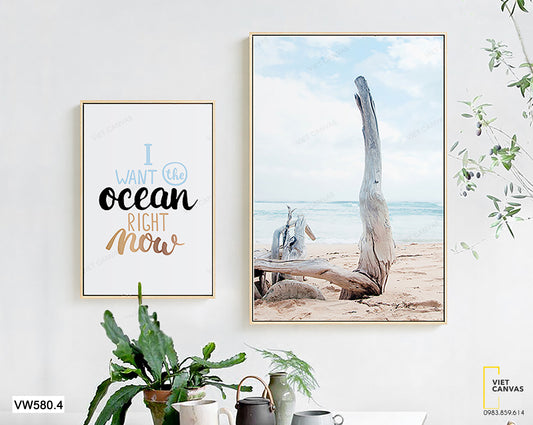 Bộ 2 Tranh Biển Và Bầu Trời - VW580.4