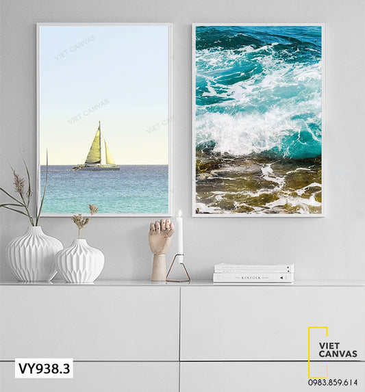 Bộ 2 Tranh Biển Với Thiên Nhiên - VY938.3
