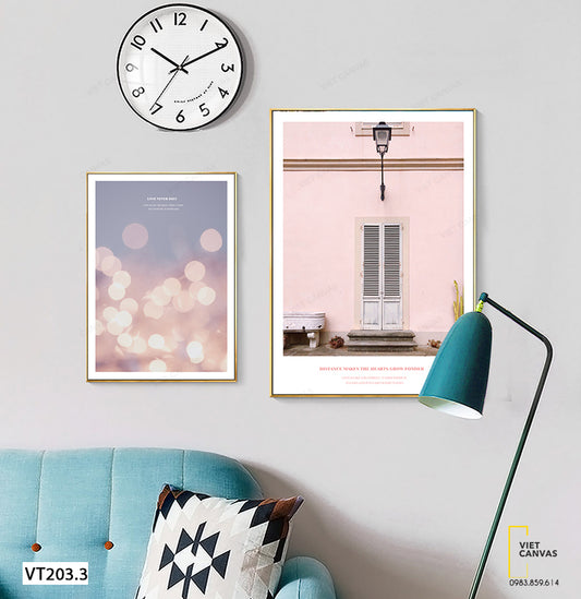 Bộ 2 Tranh Bức Tường Hồng - VT203.3