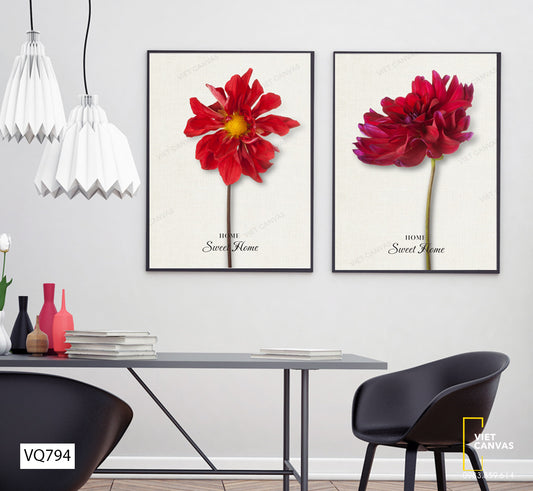 Bộ 2 Tranh Cành Hoa Khoe Sắc - VQ794