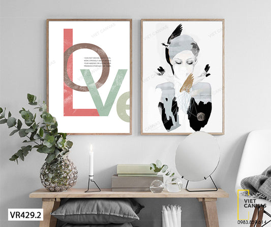 Bộ 2 Tranh Cô Gái - VR429.2