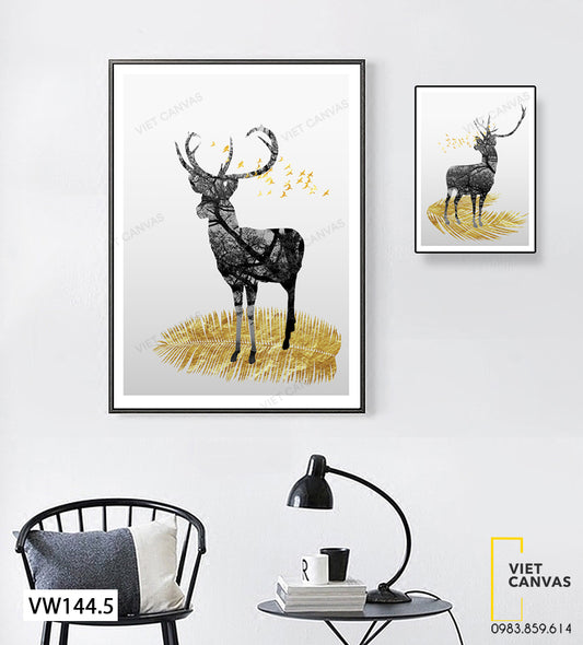 Bộ 2 Tranh Con Hươu - VW144.5