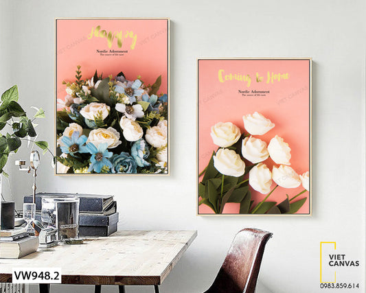Bộ 2 Tranh Hoa Hồng - VW948.2