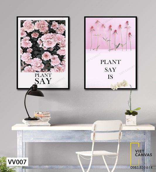 Bộ 2 Tranh Hoa Nở Ngọt Ngào - VV007