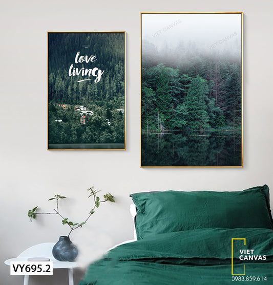 Bộ 2 Tranh Khu Rừng Xanh - VY695.2