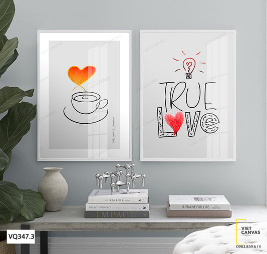 Bộ 2 Tranh Ly Cà Phê - VQ347.3