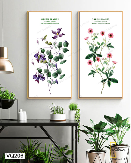 Bộ 2 Tranh Những Nhánh Hoa - VQ206