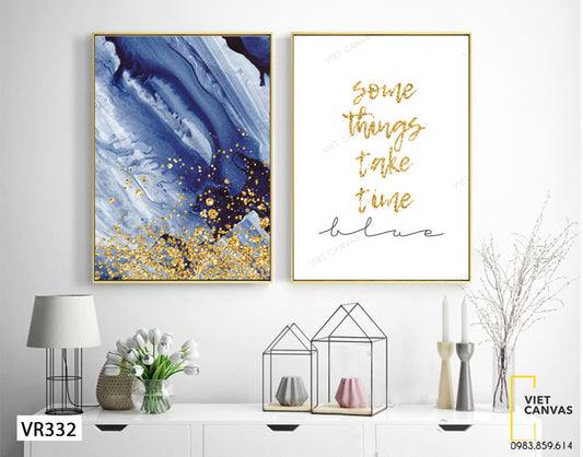 Bộ 2 Tranh Quotes Và Trừu Tượng - VR332