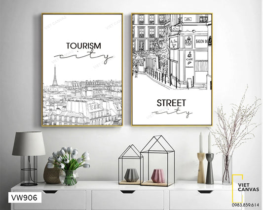 Bộ 2 Tranh Thành Phố - VW906