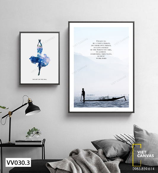 Bộ 2 Tranh Thiên Nhiên Với Con Người - VV030.3