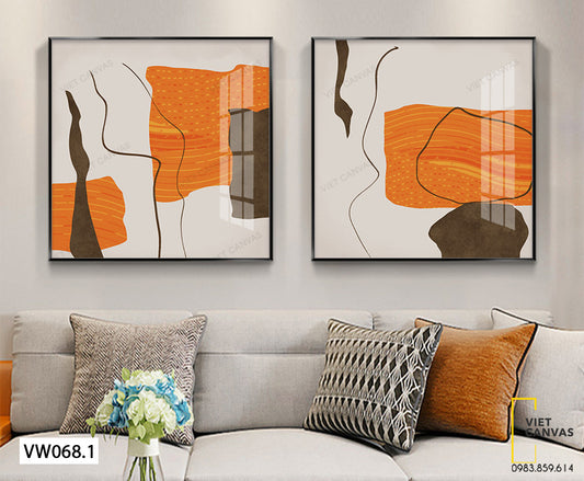 Bộ 2 Tranh Trừu Tượng - VW068.1