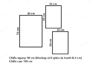 Bộ 3 Tranh Bãi Đá Và Biển - VV256.1