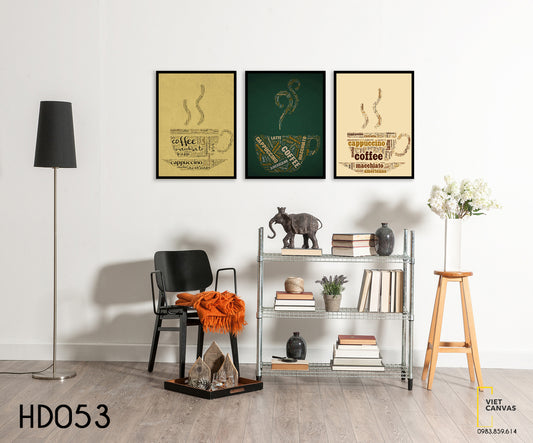 Bộ 3 Tranh Tách Cà Phê - HD053