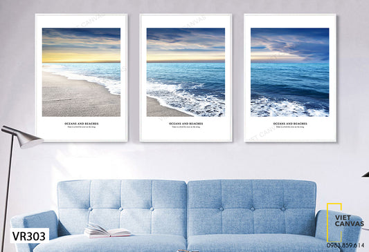 Bộ 3 Tranh Bãi Biển - VR303