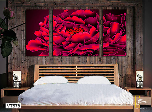 Bộ 3 Tranh Hoa Nở - VT578