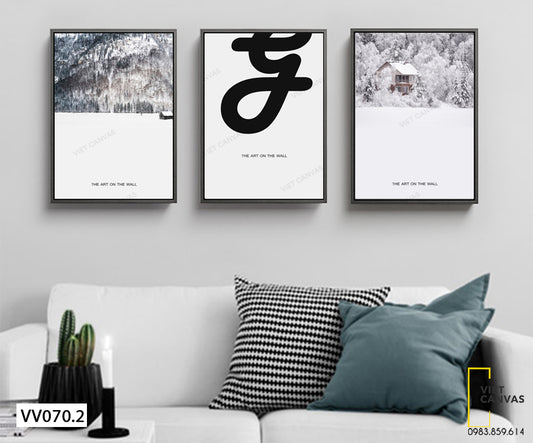 Bộ 3 Tranh Khu Rừng Tuyết - VV070.2