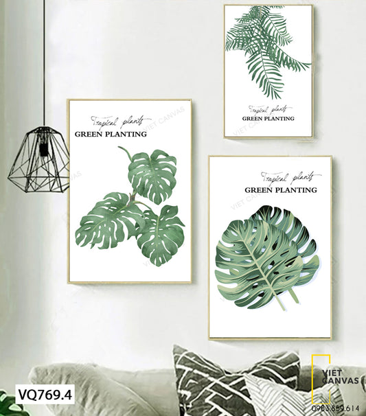 Bộ 3 Tranh Những Chiếc Lá - VQ769.4