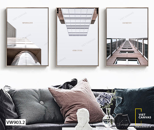 Bộ 3 Tranh Tòa Nhà Cao Tầng - VW903.2