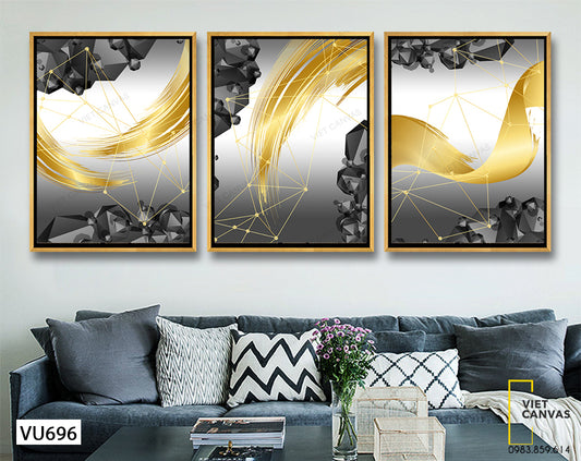 Bộ 3 Tranh Trừu Tượng - VU696