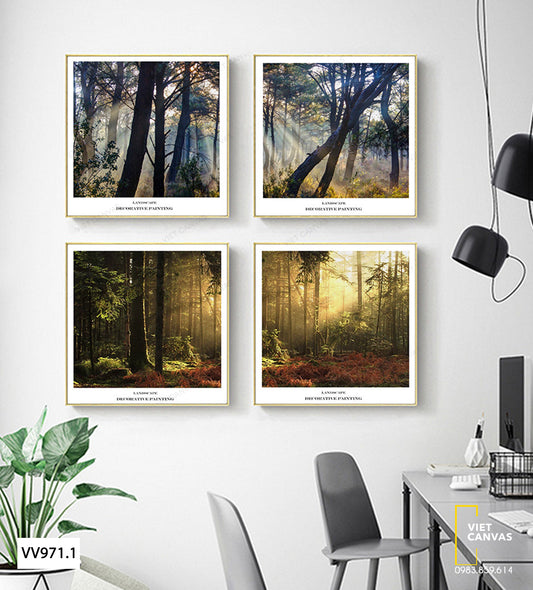 Bộ 4 Tranh Khu Rừng - VV971.1